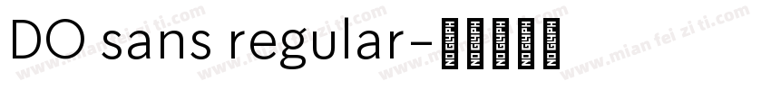 DO sans regular字体转换